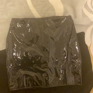 Fashion Nova leather skirt